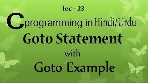 goto statement in c