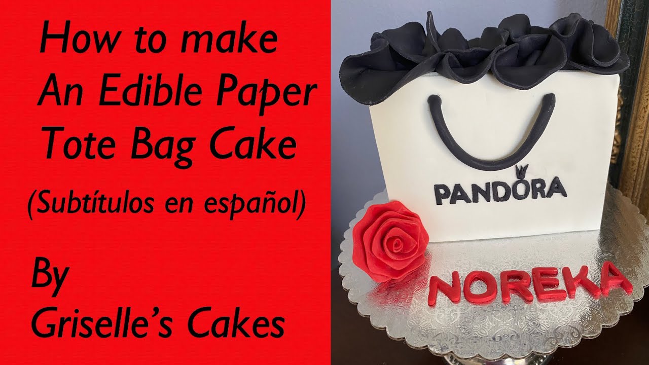HOW TO MAKE AN EDIBLE TOTE BAG CAKE TUTORIAL COMO HACER BOLSA