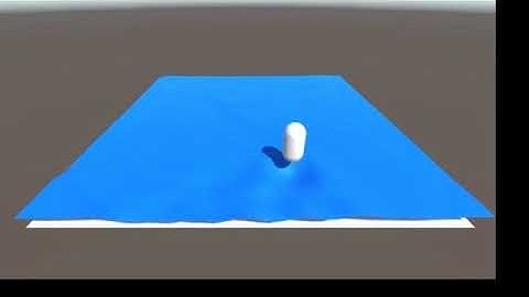 Height field water simulation