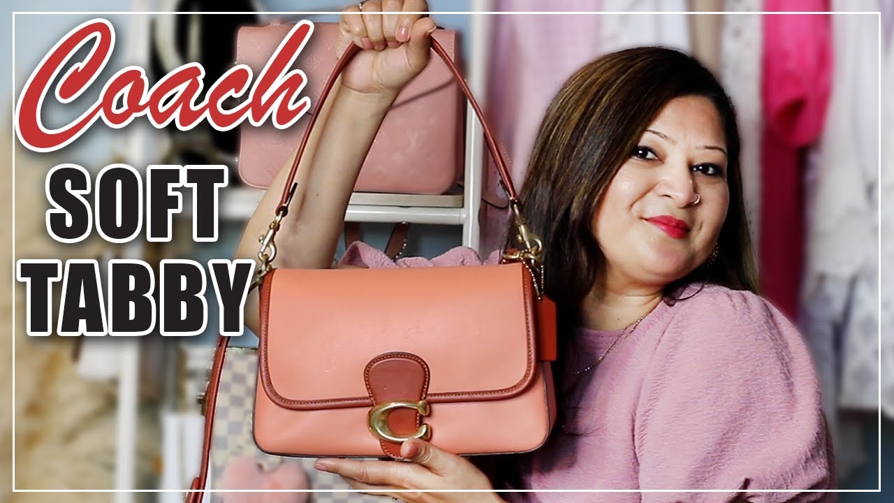 COACH SOFT TABBY BAG *What fits and 1 year review* - YouTube