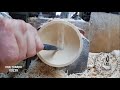 Russian woodturning project : Small bowl / Токарные работы по дереву в России: Пиала