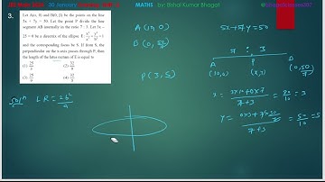 Let A(α,0) and B(0,β) be the points on the line 5x+7y=50. Let the point P divide the line segment AB