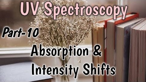 UV Spectroscopy | Absorption & Intensity Shifts | Part-10 | Net Gate Chemistry