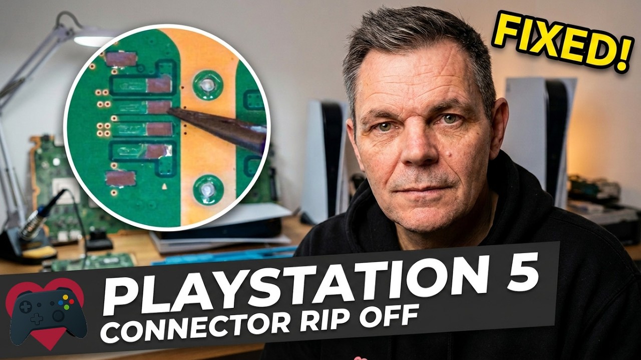 PlayStation - sudu Fixing PS5 Error SU-101312-8 - Replacing the power connector on a