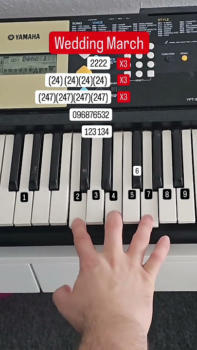 wedding March tutorial #piano #keyboard #pianist #pianomusic #pianotutorial #music