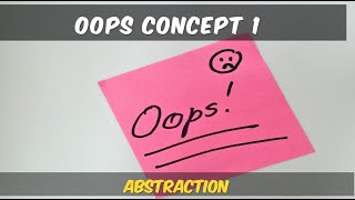 Abstraction in Java detail video