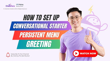 #2 Build ChatGPT AI Chatbots: Set up Greeting, Conversational Starter, Persistent Menu | ChatsHero