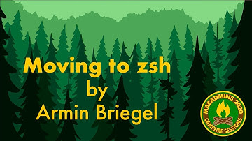 Moving to zsh - Armin Briegel