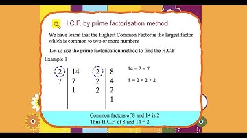 Explore Math Class 4, Unit 06, 05 H.C.F. by prime factorisation method