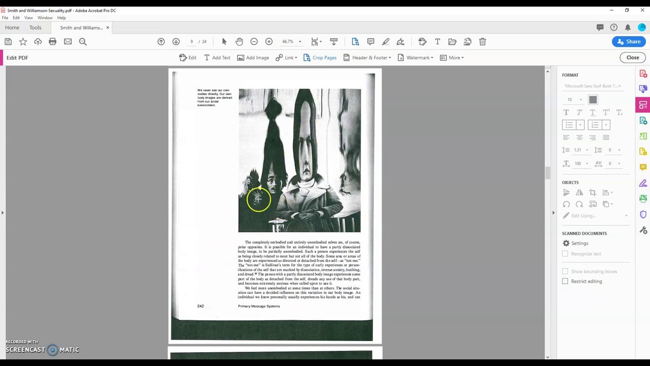 Edit a scanned in PDF file for easier printing - YouTube