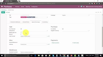 [Odoo 11] Lec (1) Creating RFQ