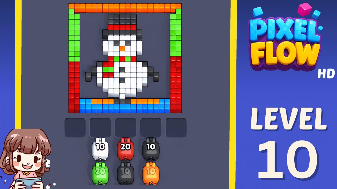 Pixel Flow!- Complete Level Walkthrough Guides & Solutions