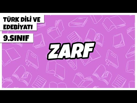 9. Sınıf Türk Dili ve Edebiyatı - Zarf | 2022