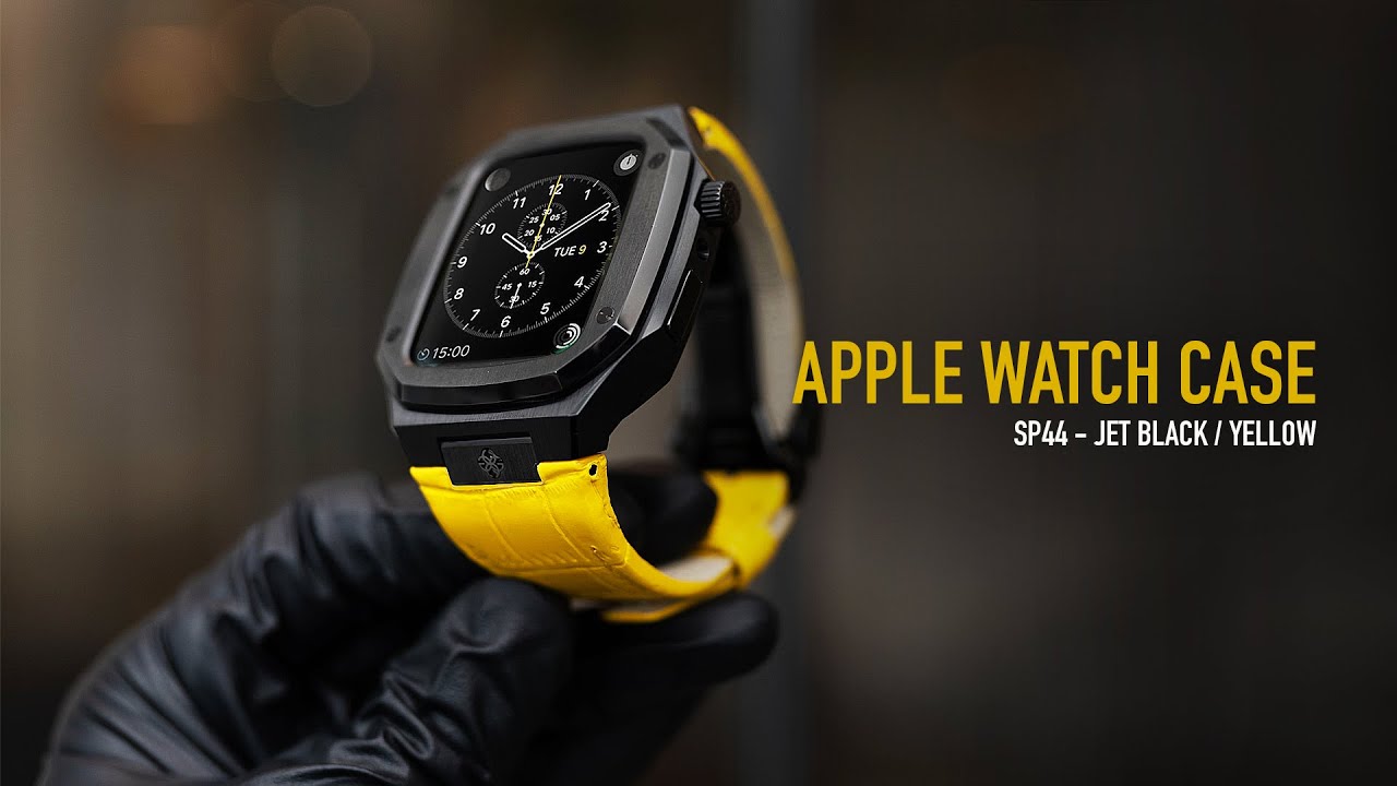 Golden Concept Apple Watch Case - Jet Black / Yellow - YouTube