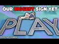 Using the CNC Plasma Cutter to Create a MASSIVE Sign Pt. 1 // Lift Arc Builds