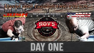 Josh Filler vs Tony Chohan   One Pocket Race to 21 Day 1