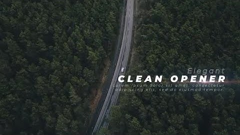 Elegant Opener Premiere Pro Templates