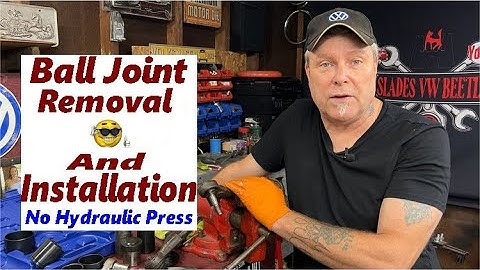 VW Beetle Pressing Ball Joints Removal And Installation! DIY! No Large Press!