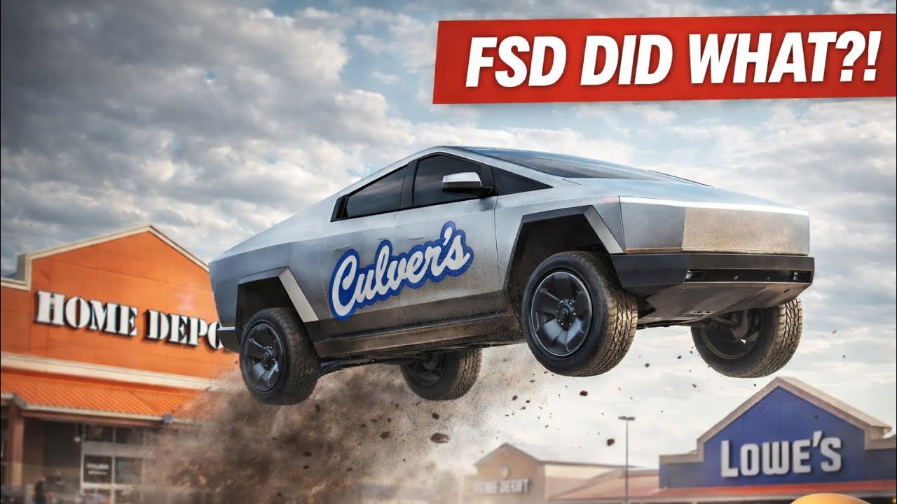 I let my Cybertruck drive me to Home Depot