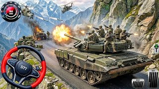 Simulatore di guida di camion militari fuoristrada 3D - Giochi di trasporto su camion militari 20... screenshot 4