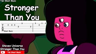 Video thumbnail of "Steven Universe - Stronger Than You Guitar Tutorial"