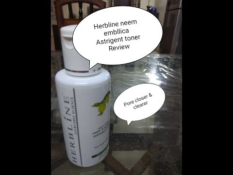 Herbline astringent toner review ||Acne prone skin||