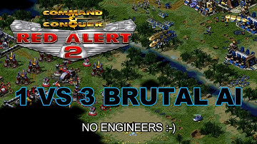 1 vs 3 Brutal AI | Stormy Weather | Red Alert 2 | Practice Game