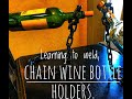 Beginner welding project-wine bottle holder #welding #project #wine #easy #beginner #diy