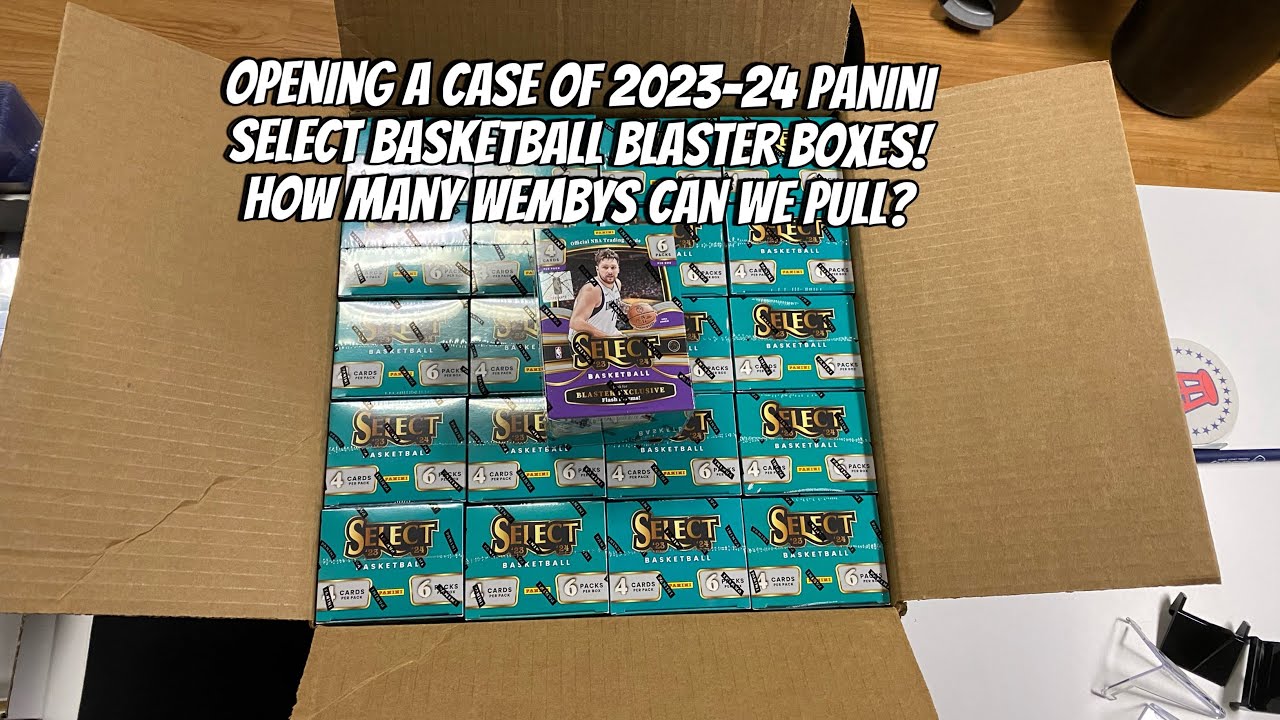 First Look! New Release - Opening a case of 2023-24 Panini Select NBA Basketball blasters!