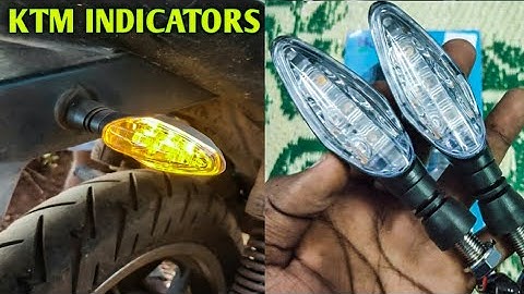 INSTALLING KTM INDICATORS || PULSAR 220 || KTM INDICATORS BIKE ME KAISE INSTALL KARE