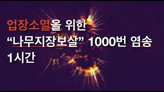 나무지장보살 1000번 염송(1시간) - 지장보살 자비광명과 업장소멸을 위한 1천번 반복 염송 - 108배를 위한 나무지장보살 염송