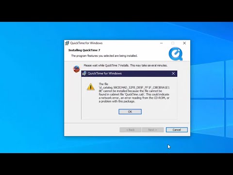 How to Fix QuickTime install error in Windows 10