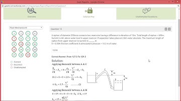 Gate online test series questions (practice papers) previous year test series FLUID MECHANICS 3