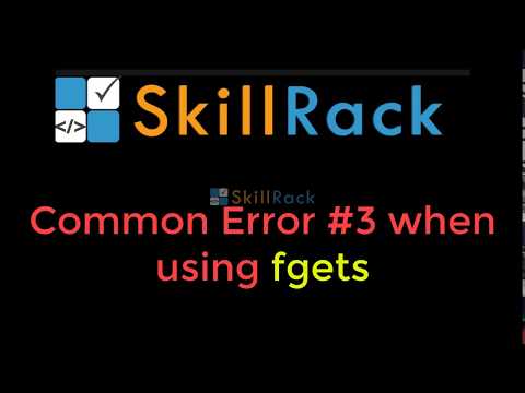 Common Error #3 when using fgets