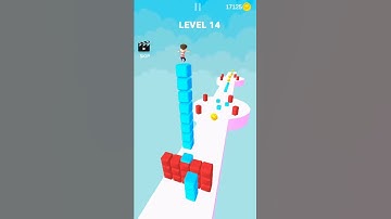 Cube Stacker Surfer 3D - Level 14 #shorts