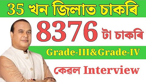 35 খন জিলাত চাকৰি 2026 - Jobs in Assam | Assam jobs 2025 | Assam jobs vacancy 2025 |
