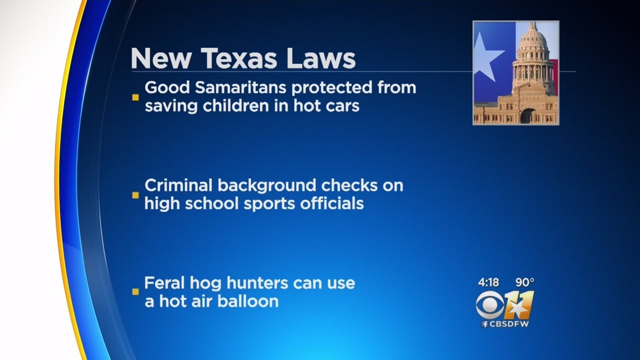 New Texas Laws Go In Effect Friday YouTube