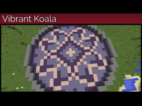 Minecraft Three Tone Circular Floor Design Youtube