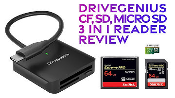 DriveGenius - A great price 3-in-1 Memory Card Reader Review & best practice for file download!