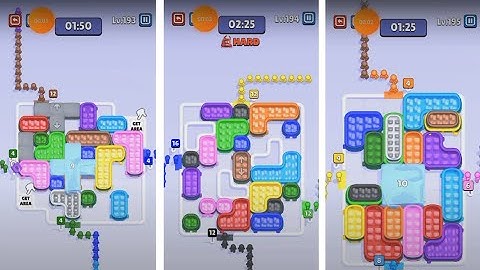 Sky Rush Traffic Puzzle - Level 193 - Level 194 - Level 195