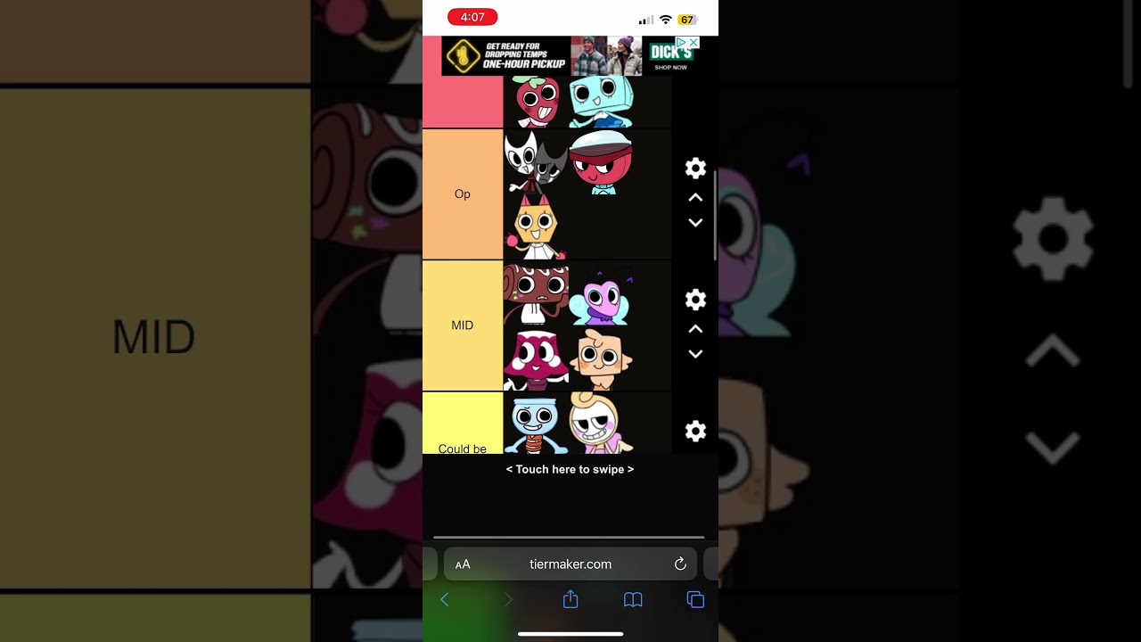 Tier List On How Good Toons Are For Solo Octtuble