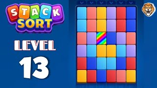 Stack Sort : Color Puzzle Level 13 Walkthrough