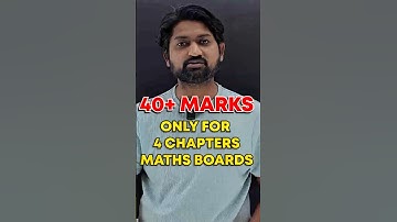 Maharashtra Board 12th Maths : 4 Chapters = 40+Marks! |GanitAnk #shorts #cet2025 #mhtcet2025 #boards