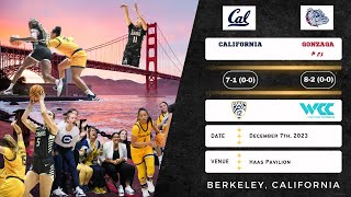 California vs No. 23 Gonzaga | NCAA Women's Basketball | 12.7.23