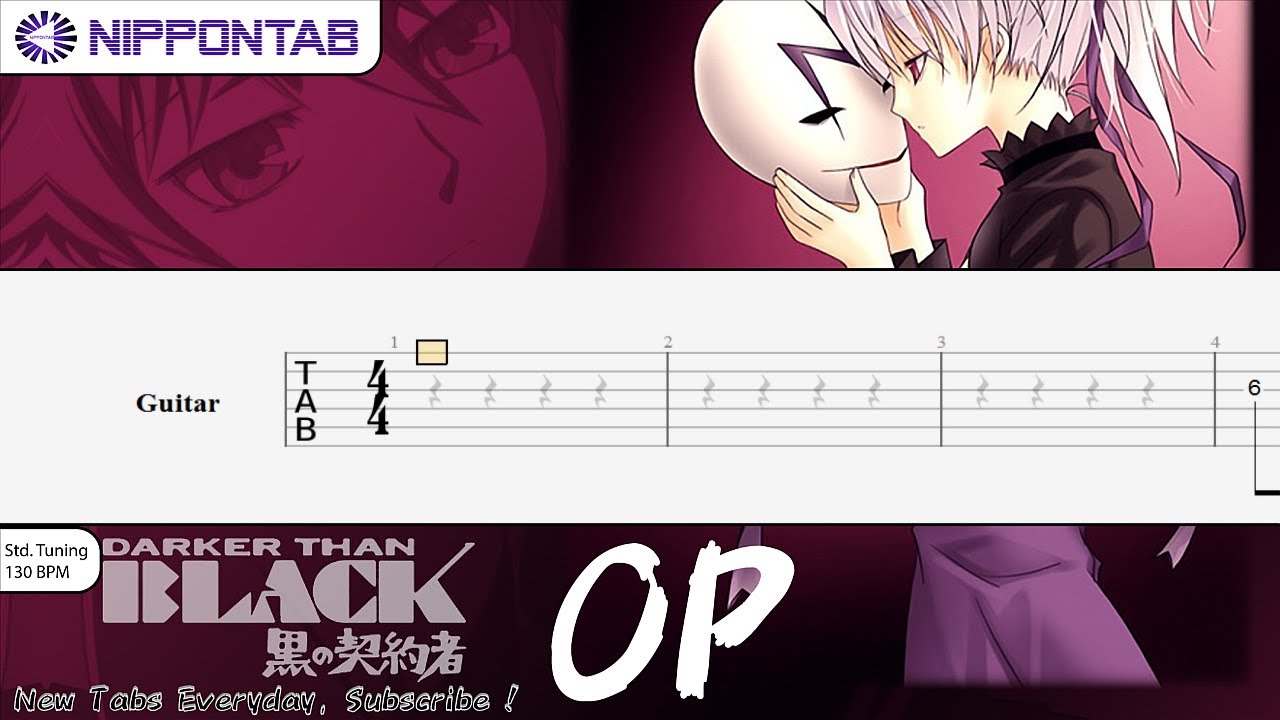 Guitar TAB】〚Stereopony〛ツキアカリのミチシルベ - DARKER THAN