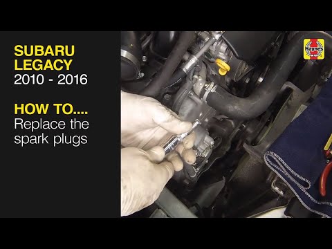 How to Replace the spark plugs on the Subaru Legacy 2010 to 2016