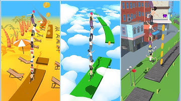 Tower Run : Gameplay Walkthrough Part 2 BY VOODOO - All Level (Android & iOS)