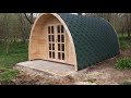 Bespoke 2 room glamping pod supplied and installed by cabins unlimited