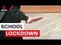 Shocking school lockdown in western sydney  7 news australia