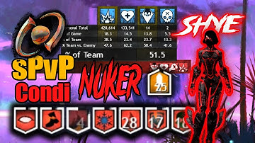 GW2 - Shye - sPvP - Condi "NUKER" Amalgam - Build guide & showcase